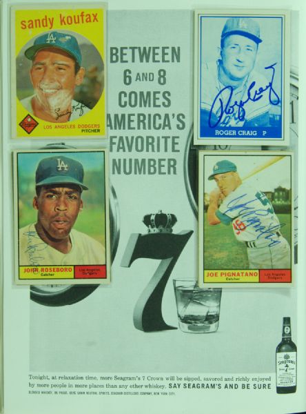 Multi-Signed 1959 World Series Program (50 Signatures) with Alston, Campanis