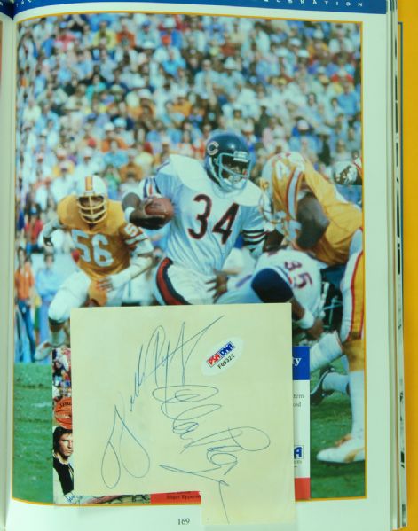 Multi-Signed The Bears - A 75 Year Celebration Book (75 Signatures) with Payton, Halas