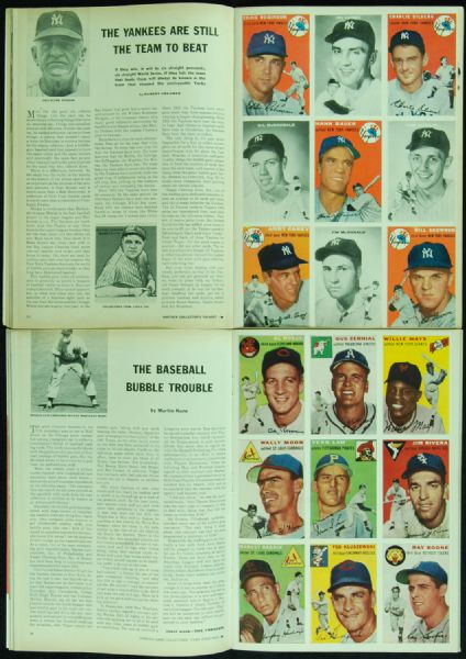 1954 First Two Issue of Sports Illustrated (2), Envelope and Subscribers Cert (4)