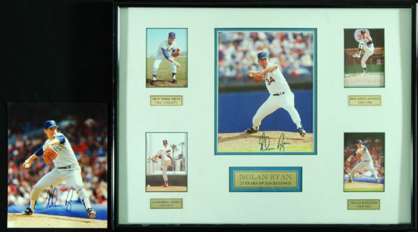 Nolan Ryan Signed 8x10 Pair (2)