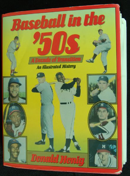 One-of-a-Kind Multi-Signed Baseball in the 1950s Book (700 Signatures) with 100+ HOFers - Jackie Robinson, Mantle, Williams, DiMaggio, Fox, Paige