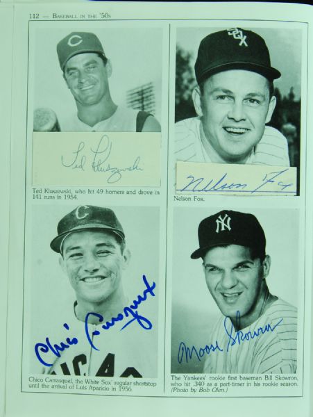 One-of-a-Kind Multi-Signed Baseball in the 1950s Book (700 Signatures) with 100+ HOFers - Jackie Robinson, Mantle, Williams, DiMaggio, Fox, Paige