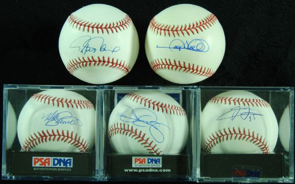 HOF Single-Signed PSA-Graded Baseballs with Schmidt, Palmeiro, Eckersley, Thomas, Sheffield