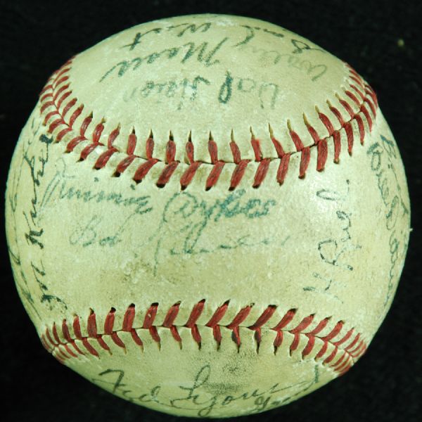 1942 Chicago White Sox Team-Signed Baseball (25 Signatures)