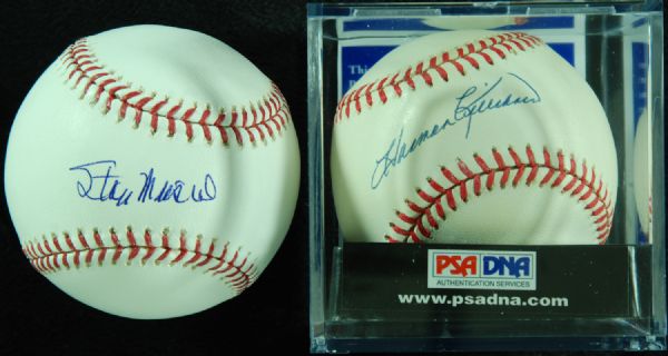 Stan Musial & Harmon Killebrew Single-Signed PSA-Graded Baseballs (2)