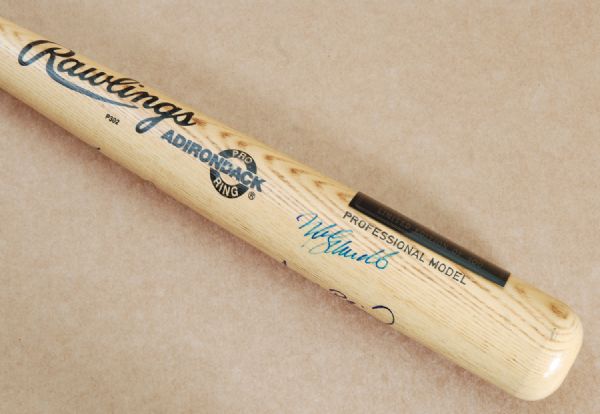 500 Home Run Club Multi-Signed Bat (9 Signatures) with Aaron, Mays (PSA/DNA)