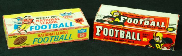 1959 Topps & 1964 Philadelphia Football Empty Counter Display Boxes (2)