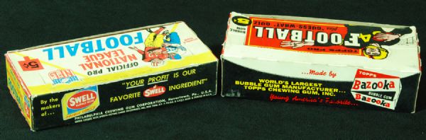 1959 Topps & 1964 Philadelphia Football Empty Counter Display Boxes (2)