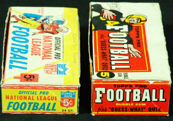 1959 Topps & 1964 Philadelphia Football Empty Counter Display Boxes (2)