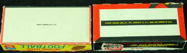 1959 Topps & 1964 Philadelphia Football Empty Counter Display Boxes (2)