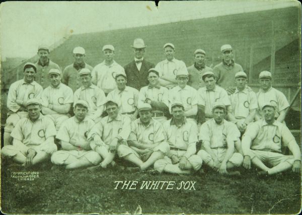 1906 Chicago White Sox team photo postcard (VG)