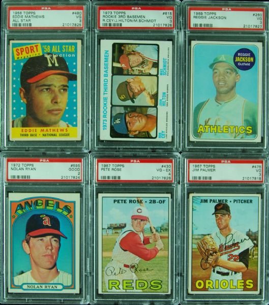 Vintage Topps Hall of Famers and Stars Lot (160)