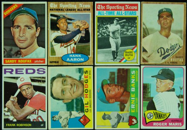 Vintage Topps Hall of Famers and Stars Lot (160)