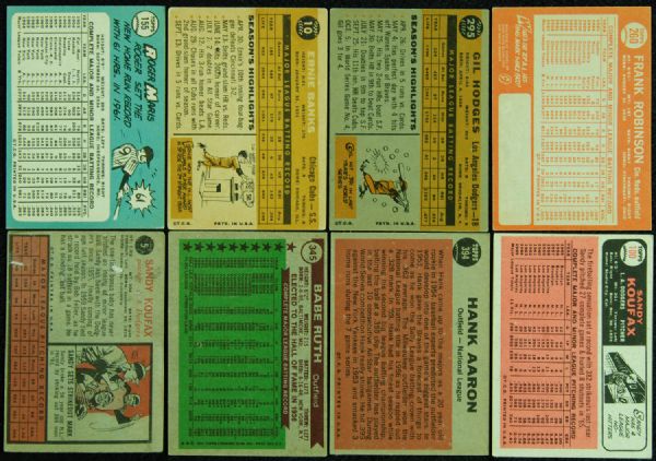 Vintage Topps Hall of Famers and Stars Lot (160)