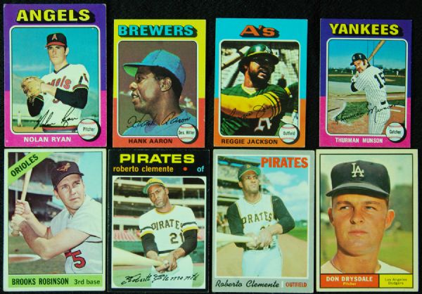 Vintage Topps Hall of Famers and Stars Lot (160)