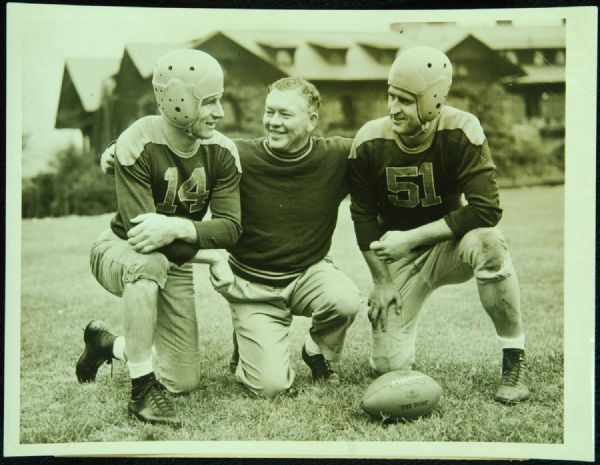 1944 Curly Lambeau, Don Huston Original 6x8 Photo