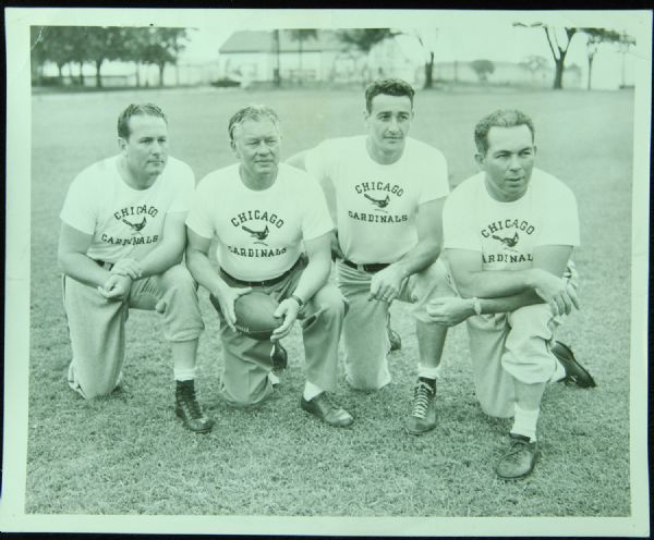 1950 Curly Lambeau Chicago Cardinals Original 10x8 Photo