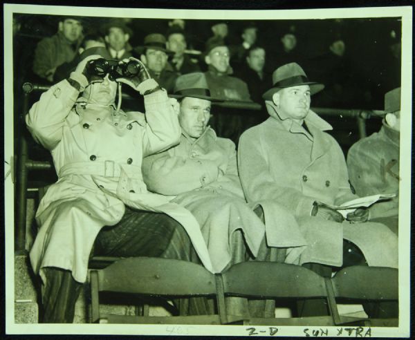 1941 Curly Lambeau, Baby Ray & Joe Laws Original 10x8 Photo