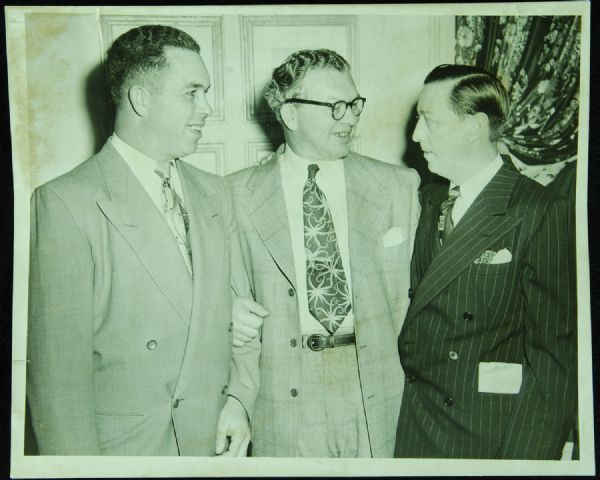 1950 Curly Lambeau Joins Cardinals Original 10x8 Photo