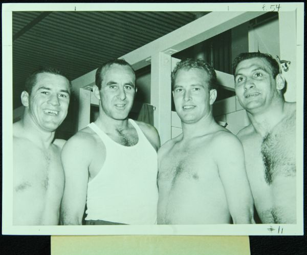 1961 Jim Taylor, Max McGee, Paul Hornung & Ron Kramer Original 9x7 Photo