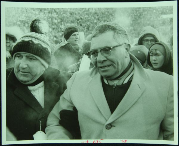 1967 Ice Bowl Vince Lombardi Original 8x10 Photo