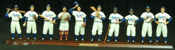 1955 Brooklyn Dodgers Danbury Mint Statue Display