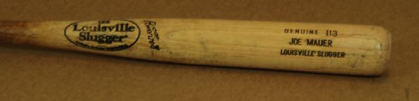 Joe Mauer 2003 Game-Used USA Baseball Louisville Slugger  (PSA/DNA 9.5) - Used During 2003 Regional Olympic Qualifying Tournament in Panama