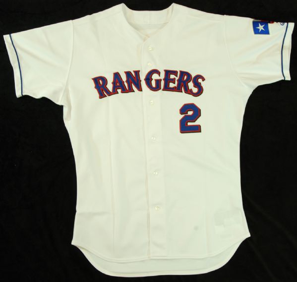 Carl Everett 2002 Game-Used Texas Rangers Jersey (MeiGray)