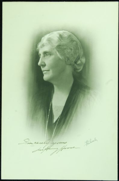 Lou Henry Hoover Signed 8x12 Bachrach Portrait