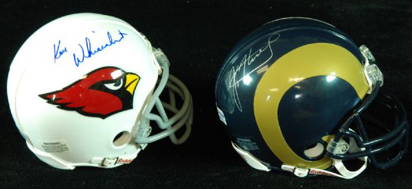 Ken Whisenhunt & Jim Haslett Signed Mini-Helmet (2)