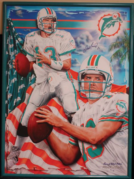 Dan Marino Signed 36x48 Karen O'Neil Ganci Giclee 3/13