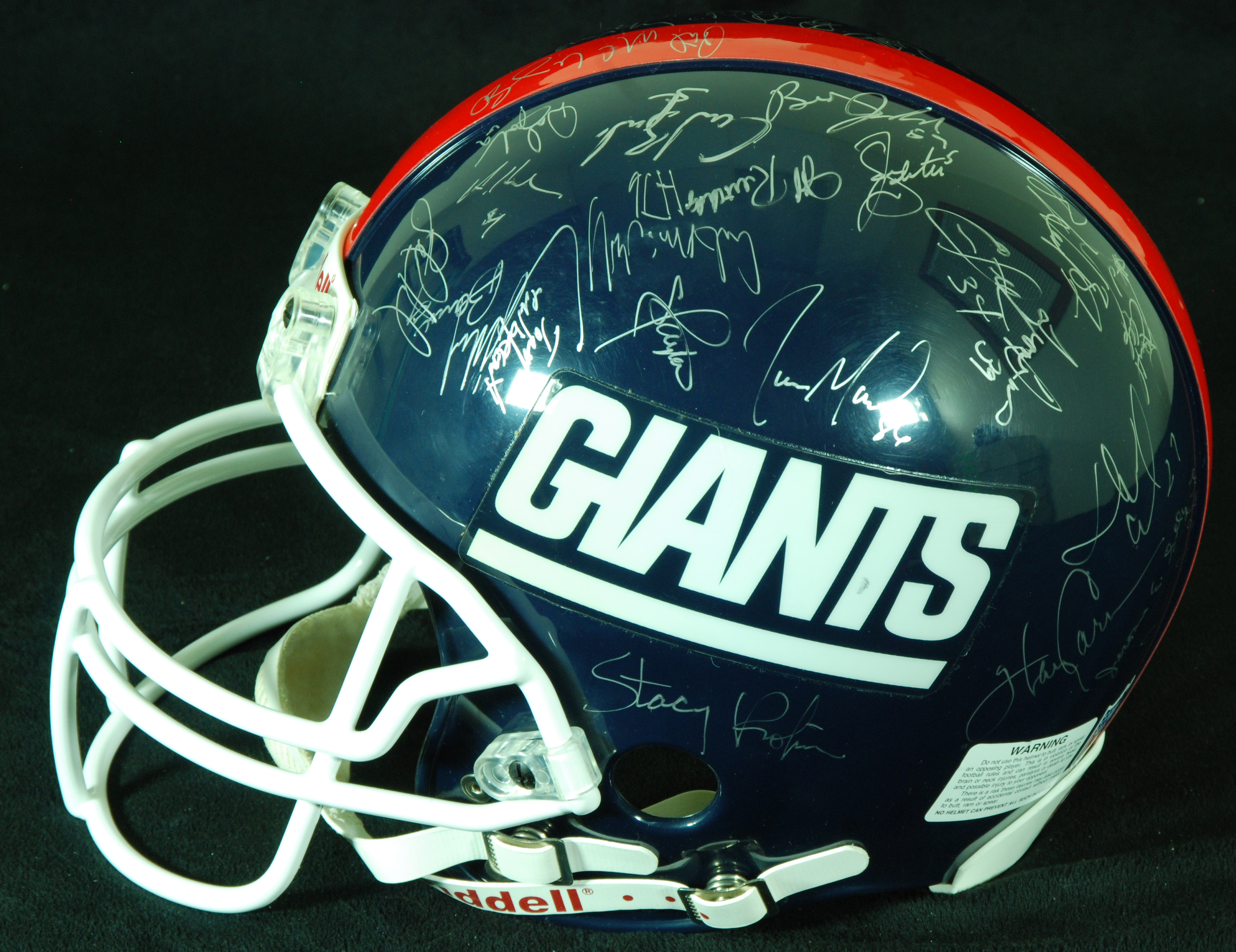 Lawrence Taylor autographed signed Giants Riddell full size game helmet  STEINER