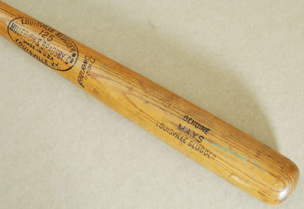 Willie Mays 1965-68 Game-Used Louisville Slugger Bat (MEARS A8, PSA/DNA Taube LOA)