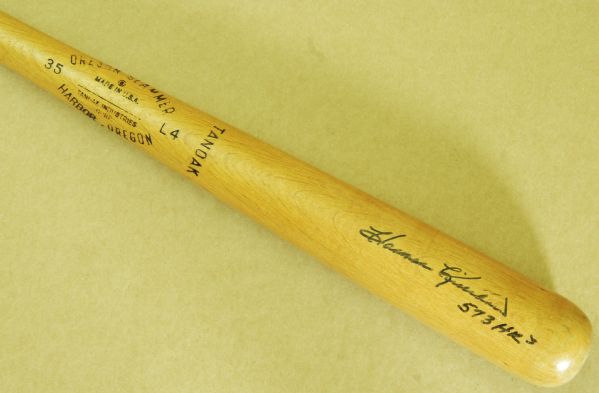 Harmon Killebrew Early 1960s Game-Used, Signed Oregon Slammer Bat Obtained from Killebrew