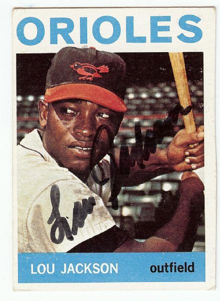 Lou Jackson Signed 1964 Topps Baseball Card