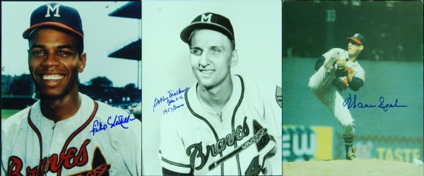 Milwaukee Braves Signed 8x10 Photos (10)