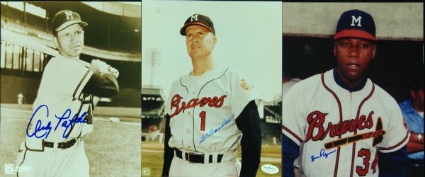 Milwaukee Braves Signed 8x10 Photos (10)