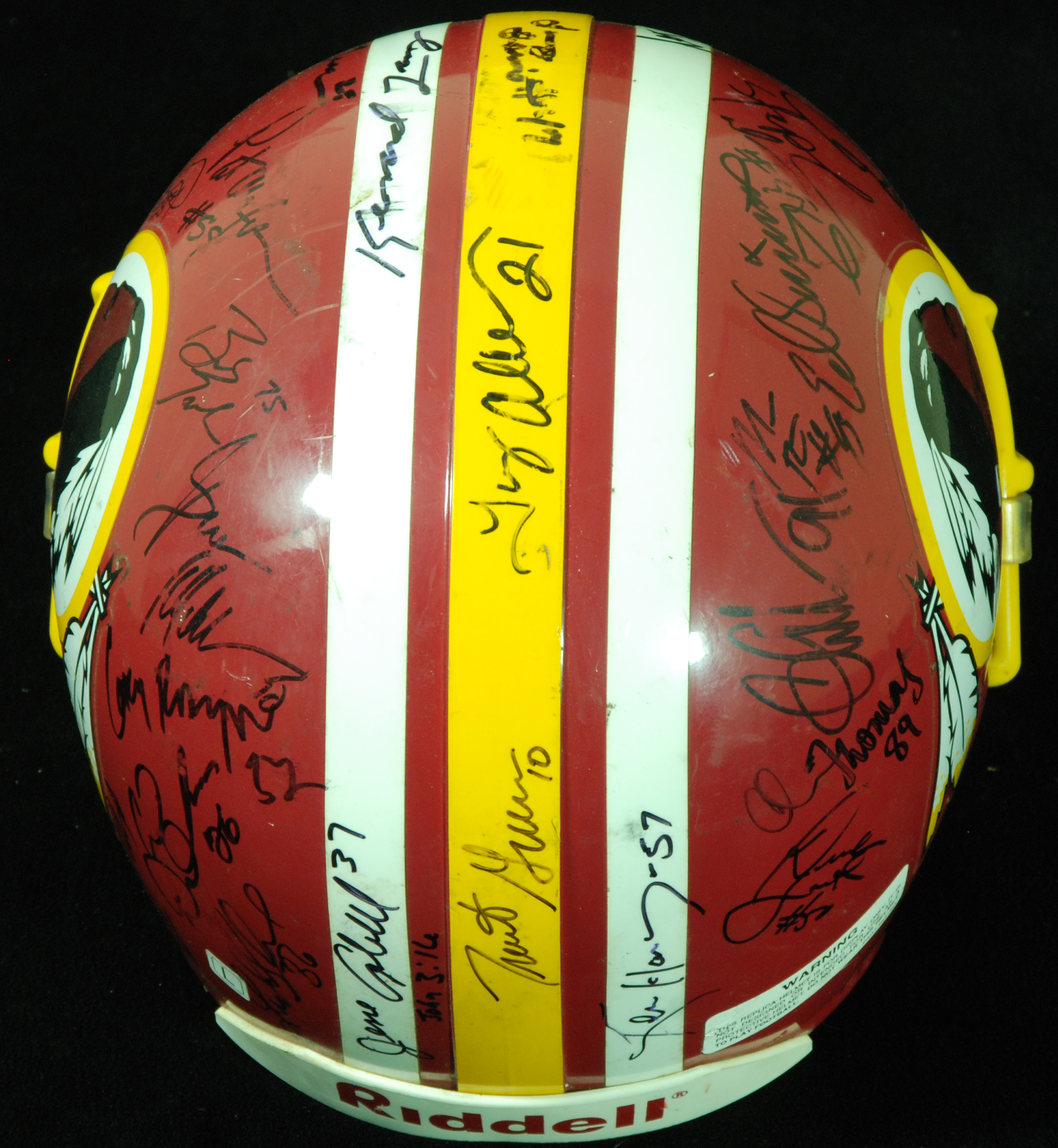 Lot Detail - 1997 Washington Redskins Team-Signed Helmet (33 Signatures)