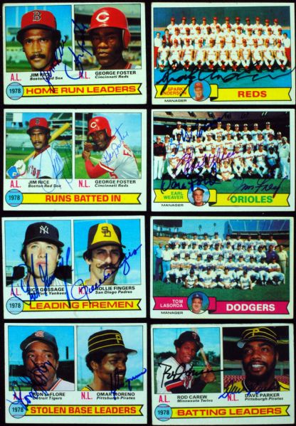 1979 Topps Baseball Signed Complete Set (717)