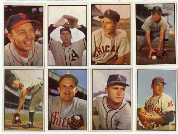 1953 Bowman Baseball Color Grouping With Stars, Graded and High Numbers (33)
