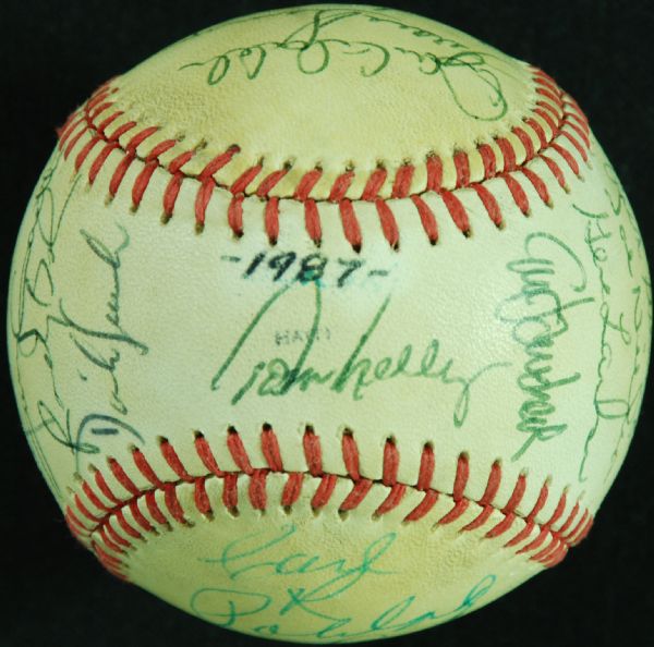 1987 Minnesota Twins World Champions Team-Signed World Series Game-Used Baseball (21)