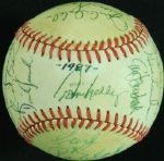 1987 Minnesota Twins World Champions Team-Signed World Series Game-Used Baseball (21)