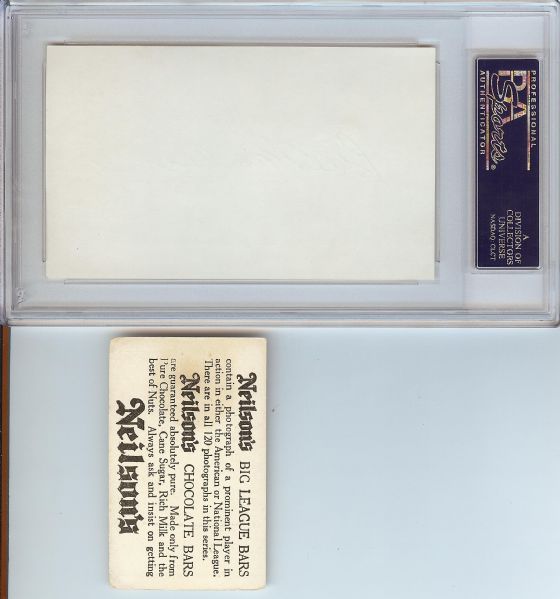 Bill Wambsganss Triple Play Lot with 1921 Neilson’s Chocolate, Auto Cut and Sheet (3) (PSA/DNA)