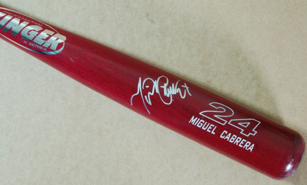 Miguel Cabrera Signed Zinger Personal Model Bat (PSA/DNA)
