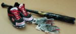 Carlos Santana Signed & Game-Used Bat, Cleats & Batting Gloves (5 pieces)