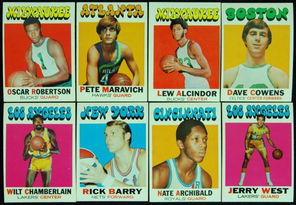 1971-72 High-Grade Topps Basketball Complete Set (233)