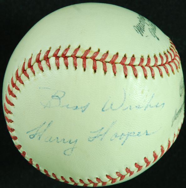 Scarce Harry Hooper Single-Signed MacGregor Baseball (JSA)