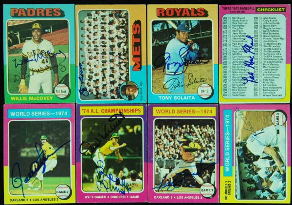 1975 Topps Baseball Signed Near-Complete Set  (640/660)