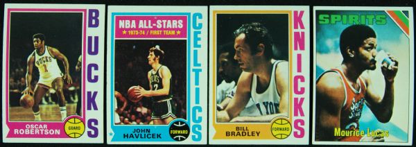 1974-76 Topps Basketball Grouping With Hall of Famers (610)