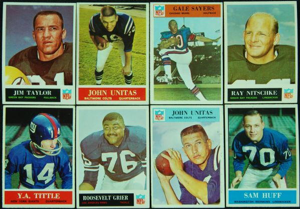 Mid-1960s Philadelphia Gum Football Groupings With Hall of Famers, Stars and Specials (244)
